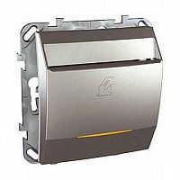 Карточный выключатель UNICA TOP, механический, алюминий | код. MGU5.540.30ZD | Schneider Electric